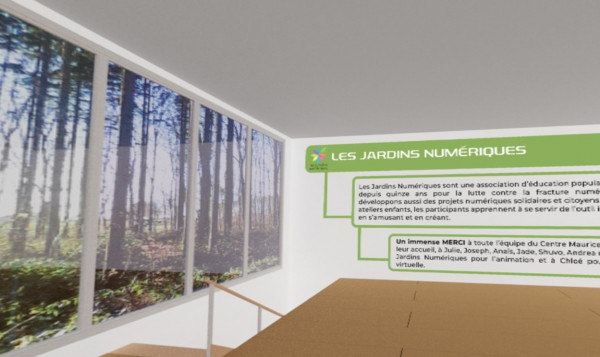 Ateliers estivaux 2021 des Jardins Numériques au Centre Maurice Noguès (Paris 14e). — 360° virtual tour
